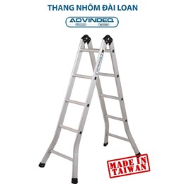 Thang nhôm đài loan gấp đa năng 2 đoạn khóa tự động Advindeq B2-105