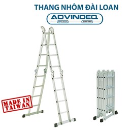 Thang nhôm đài loan gấp đa năng 4 đoạn khóa tự động Advindeq T6-165